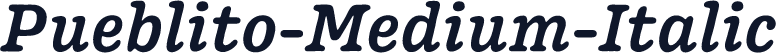 Pueblito-Medium-Italic