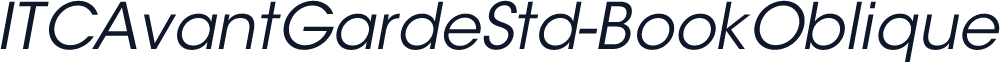 ITCAvantGardeStd-BookOblique