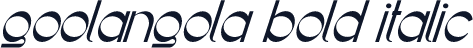 Goolangola Bold Italic