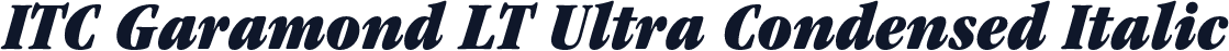 ITC Garamond LT Ultra Condensed Italic