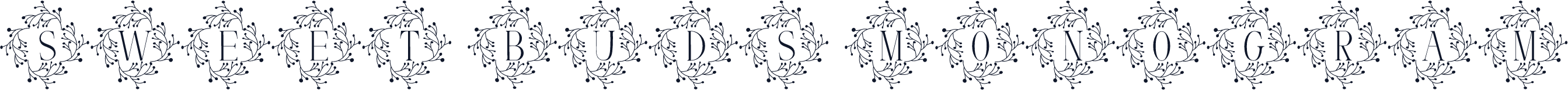 Sweet Buds Monogram