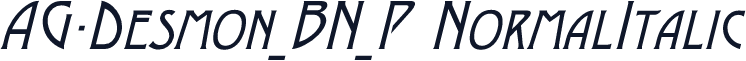 AG-Desmon_BN_P NormalItalic
