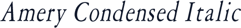 Amery Condensed Italic