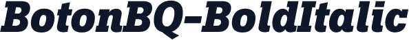 BotonBQ-BoldItalic