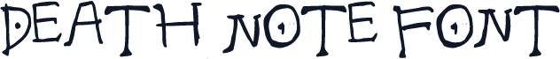 Death Note Font