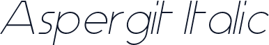 Aspergit Italic