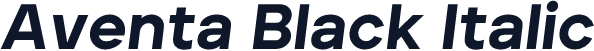 Aventa Black Italic