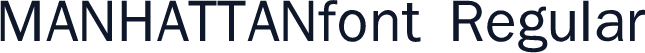 MANHATTANfont Regular