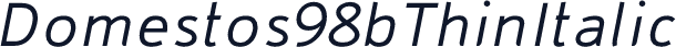 Domestos98bThinItalic