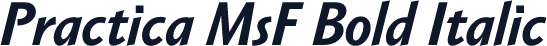 Practica MsF Bold Italic