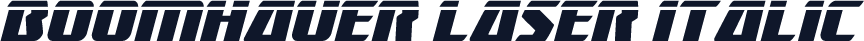 Boomhauer Laser Italic