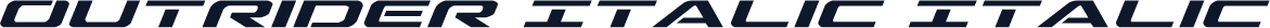 Outrider Italic Italic