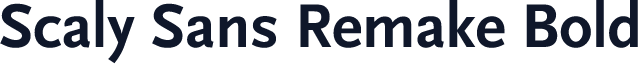 Scaly Sans Remake Bold