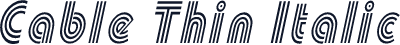 Cable Thin Italic