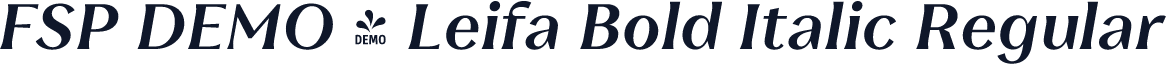 FSP DEMO - Leifa Bold Italic Regular