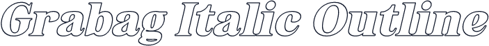 Grabag Italic Outline