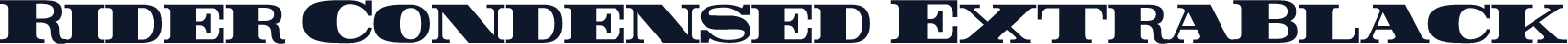 Rider Condensed ExtraBlack