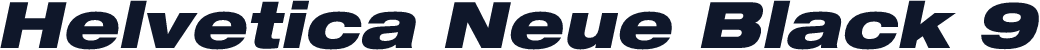 Helvetica Neue Black 9