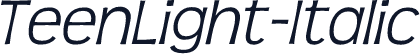 TeenLight-Italic