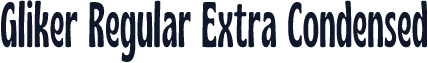 Gliker Regular Extra Condensed