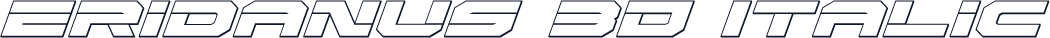 Eridanus 3D Italic