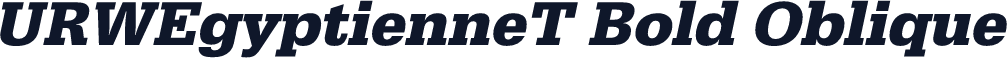 URWEgyptienneT Bold Oblique