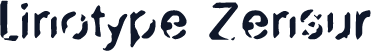 Linotype Zensur
