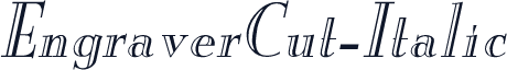 EngraverCut-Italic