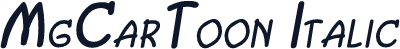 MgCarToon Italic