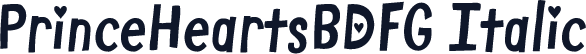PrinceHeartsBDFG Italic