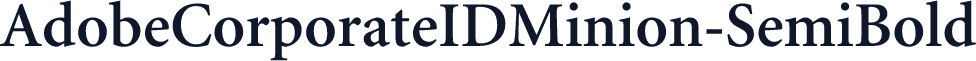 AdobeCorporateIDMinion-SemiBold