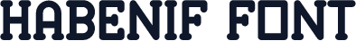 Habenif Font