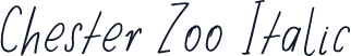 Chester Zoo Italic