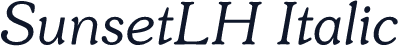 SunsetLH Italic