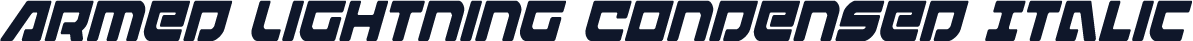 Armed Lightning Condensed Italic