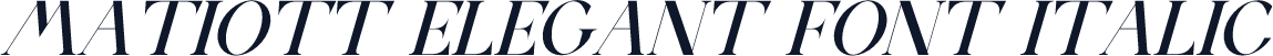 MATIOTT ELEGANT FONT Italic