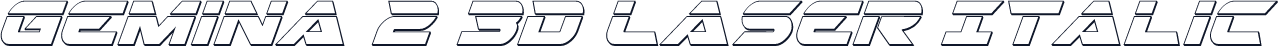 Gemina 2 3D Laser Italic