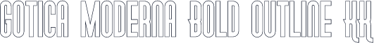 Gotica Moderna Bold Outline KK