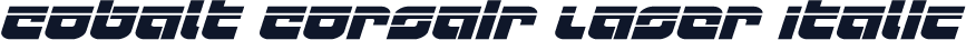 Cobalt Corsair Laser Italic