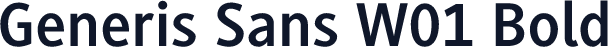 Generis Sans W01 Bold