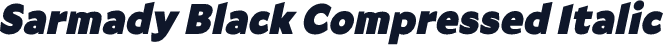 Sarmady Black Compressed Italic