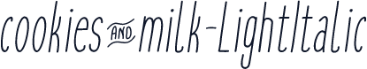 cookies&milk-LightItalic