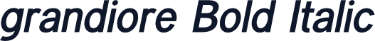 grandiore Bold Italic