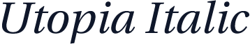 Utopia Italic