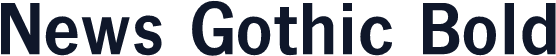 News Gothic Bold