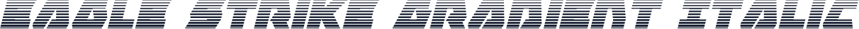 Eagle Strike Gradient Italic