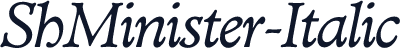 ShMinister-Italic