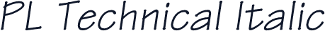 PL Technical Italic