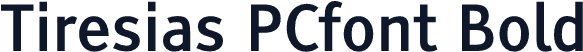 Tiresias PCfont Bold