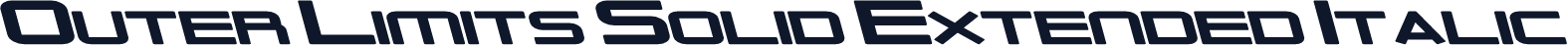 Outer Limits Solid Extended Italic